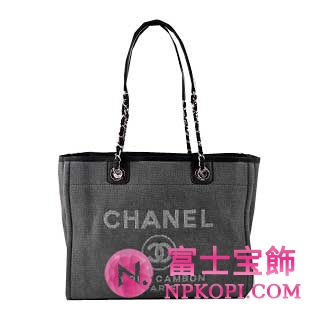 シャネル スーパーコピー　2012年春夏新作　DEAUVILLE　キャンバストートバッグ グレー A67001aart